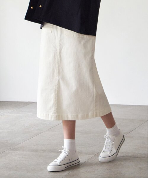 ikka（イッカ）の「デニムIラインスカート（デニムスカート・レディース・オフホワイト/ネイビー・M/L）」の22枚目の写真