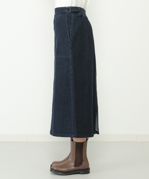 ikka（イッカ）の「デニムIラインスカート（デニムスカート・レディース・オフホワイト/ネイビー・M/L）」の11枚目の写真