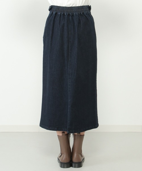 ikka（イッカ）の「デニムIラインスカート（デニムスカート・レディース・オフホワイト/ネイビー・M/L）」の7枚目の写真