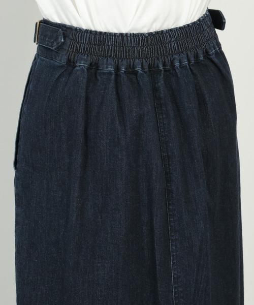 ikka（イッカ）の「デニムIラインスカート（デニムスカート・レディース・オフホワイト/ネイビー・M/L）」の6枚目の写真