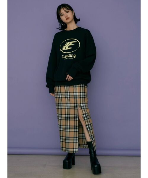 EMODA（エモダ）の「スーパーハイウエストスリットスカート（スカート・レディース・その他/ブラック/その他1・SMALL/MEDIUM）」の4枚目の写真