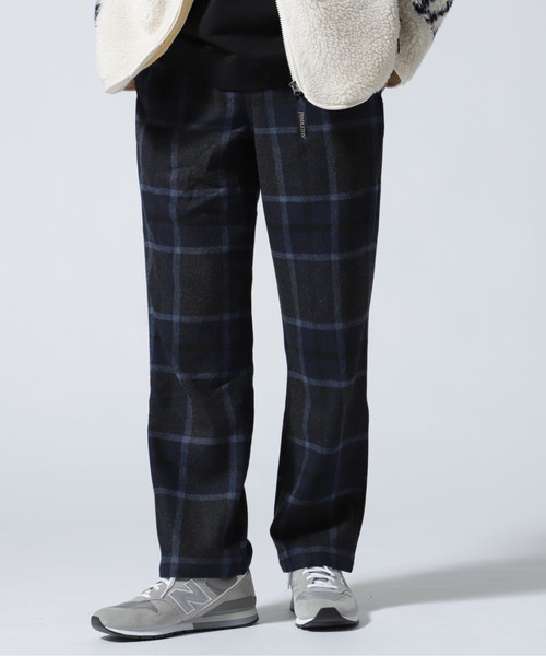 Gramicci（グラミチ）の「GRAMICCI/グラミチ　WOOL RELAXED PLEATED TROUSER ウールリラックスドプリーツドトラウザー　G2FM-P0（スラックス・メンズ・ネイビー/グレー/チャコール・M/L/S）」の3枚目の写真