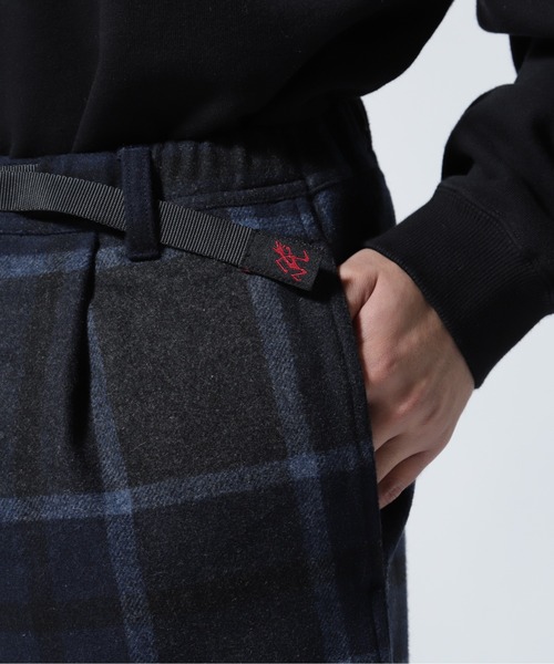 Gramicci（グラミチ）の「GRAMICCI/グラミチ　WOOL RELAXED PLEATED TROUSER ウールリラックスドプリーツドトラウザー　G2FM-P0（スラックス・メンズ・ネイビー/グレー/チャコール・M/L/S）」の9枚目の写真