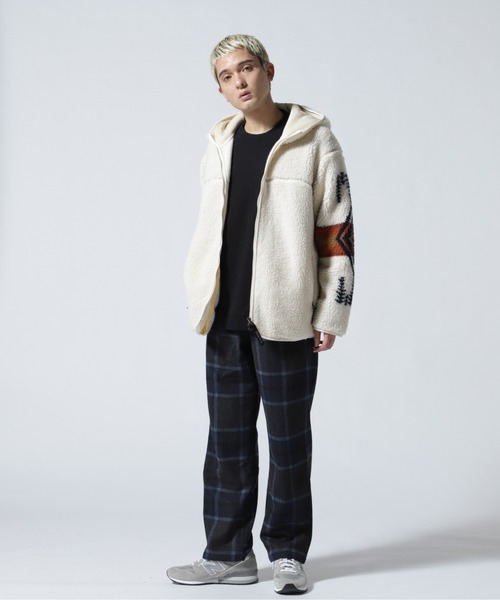 Gramicci（グラミチ）の「GRAMICCI/グラミチ　WOOL RELAXED PLEATED TROUSER ウールリラックスドプリーツドトラウザー　G2FM-P0（スラックス・メンズ・ネイビー/グレー/チャコール・M/L/S）」の13枚目の写真