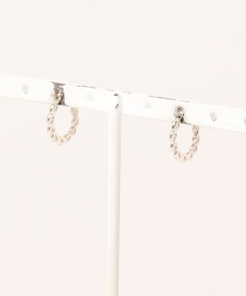RiNc （リンク）の「【 Az / アズ 】 SMALL ONE TOUCH EARRINGS（ピアス（両耳用）・レディース・シルバー・FREE）」の2枚目の写真