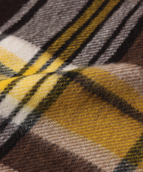 Joshua Ellis（ジョシュアエリス）の「【Joshua Ellis / ジョシュア エリス】Various Check (35×190)（マフラー・メンズ・キャメル/グリーン/イエロー・FREE）」の12枚目の写真