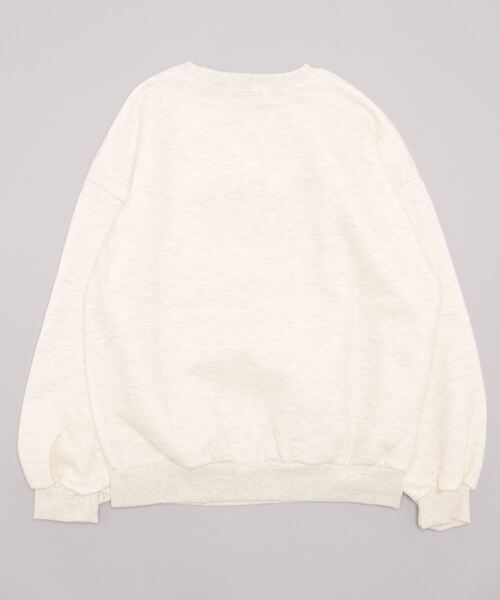 WC（ダブル シー）の「FLOWER刺繍スウェット（スウェット・レディース・グリーン/ブラック/ライトグレー/パープル・FREE）」の5枚目の写真