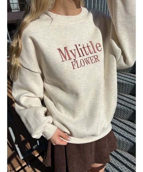 WC（ダブル シー）の「FLOWER刺繍スウェット（スウェット・レディース・グリーン/ブラック/ライトグレー/パープル・FREE）」の17枚目の写真