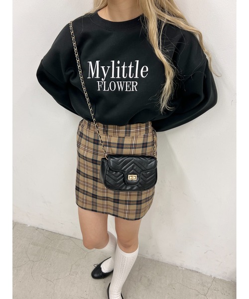 WC（ダブル シー）の「FLOWER刺繍スウェット（スウェット・レディース・グリーン/ブラック/ライトグレー/パープル・FREE）」の9枚目の写真