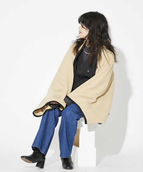 JOURNAL STANDARD relume（ジャーナルスタンダード　レリューム）の「【POLARTEC/ ポーラテック】別注BLANKET（その他小物・メンズ・ブラック/ベージュ・FREE）」の12枚目の写真