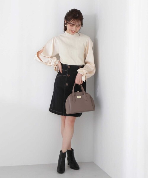 PROPORTION BODY DRESSING（プロポーションボディドレッシング）の「＜Ｅ＞ミニデニムスカート / 1213127201（スカート・レディース・ブラック/ダークネイビー・X-SMALL/SMALL/MEDIUM）」の8枚目の写真