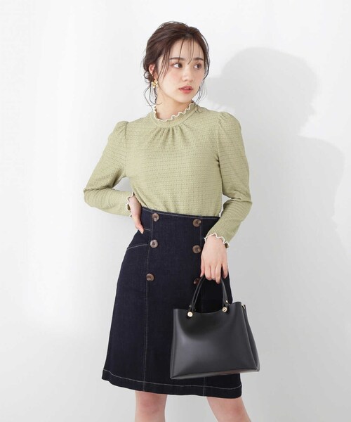 PROPORTION BODY DRESSING（プロポーションボディドレッシング）の「＜Ｅ＞ミニデニムスカート / 1213127201（スカート・レディース・ブラック/ダークネイビー・X-SMALL/SMALL/MEDIUM）」の12枚目の写真