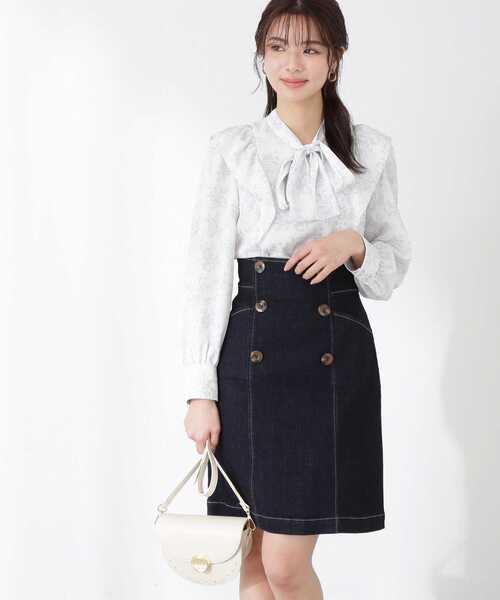 PROPORTION BODY DRESSING（プロポーションボディドレッシング）の「＜Ｅ＞ミニデニムスカート / 1213127201（スカート・レディース・ブラック/ダークネイビー・X-SMALL/SMALL/MEDIUM）」の13枚目の写真