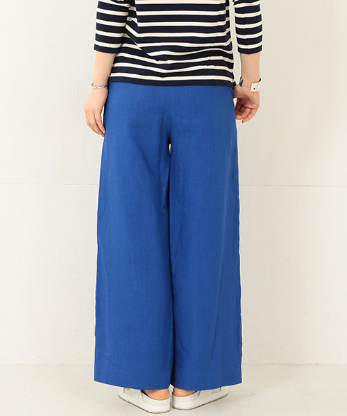 Demi-Luxe BEAMS(デミルクス ビームス)の「Demi-Luxe BEAMS / リネン ワイド パンツ(その他パンツ・レディース・グレー/ロイヤルブルー・38/36)」の11枚目の写真