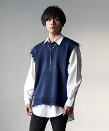 MinoriTY（マイノリティ）の「【MinoriTY】ヴィンテージライク ニットベスト メンズ（ベスト）」