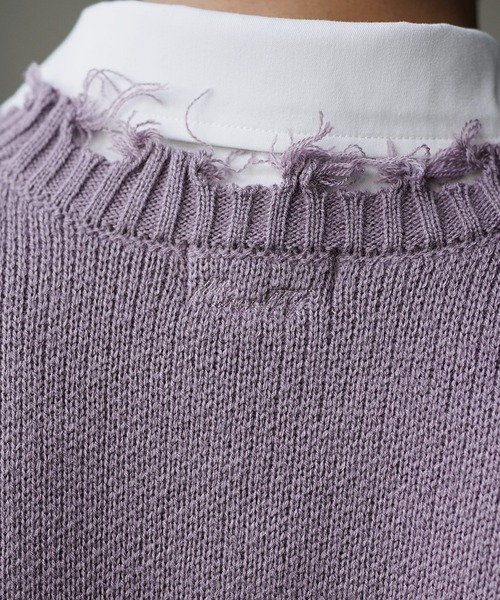 MinoriTY（マイノリティ）の「【MinoriTY】ヴィンテージライク ニットベスト メンズ（ベスト・メンズ・パープル/ネイビー/グレー・M/L）」の15枚目の写真