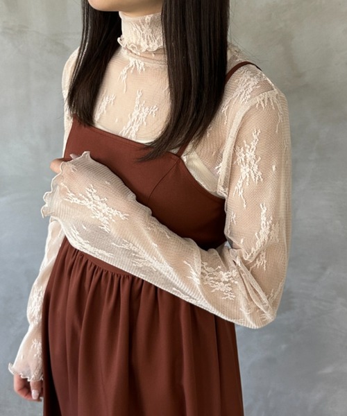 kutir（クティール）の「アソートメローシアートップス（Tシャツ/カットソー・レディース・ライトグリーン/オフホワイト/ブラック/ライトパープル/アイボリー・FREE）」の3枚目の写真