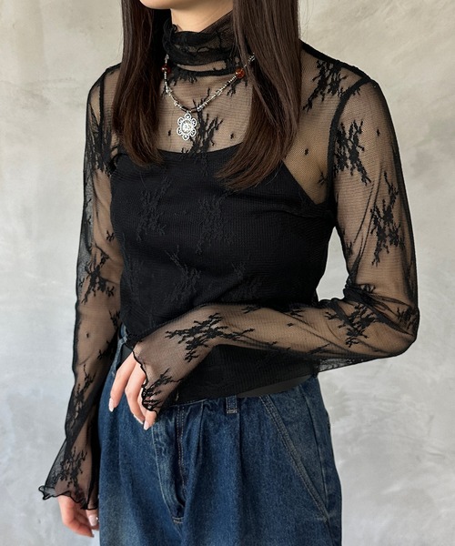 kutir（クティール）の「アソートメローシアートップス（Tシャツ/カットソー・レディース・ライトグリーン/オフホワイト/ブラック/ライトパープル/アイボリー・FREE）」の4枚目の写真