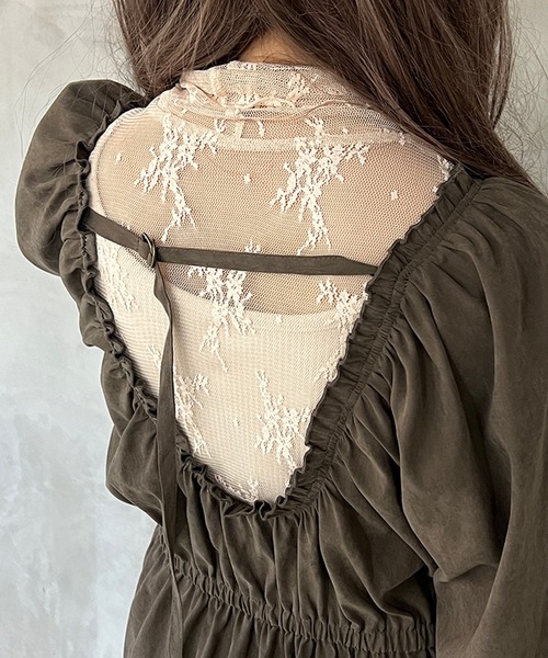 kutir（クティール）の「アソートメローシアートップス（Tシャツ/カットソー・レディース・ライトグリーン/オフホワイト/ブラック/ライトパープル/アイボリー・FREE）」の12枚目の写真