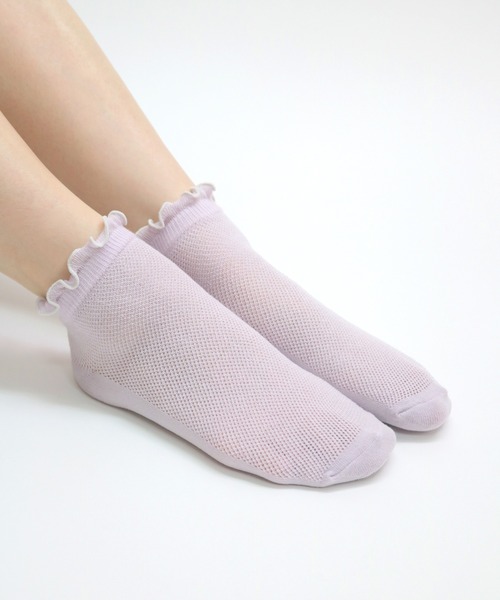 stample(スタンプル)の「ガーリーメッシュ ショートソックス 3P(ソックス/靴下・キッズ・A・S/M/L)」の5枚目の写真