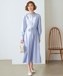 grove | 細見えが叶う!ストライプワンピース♪(ワンピース)