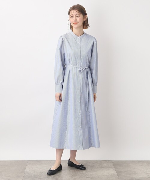 grove（グローブ）の「◆細見えが叶う!ストライプワンピース♪（ワンピース・レディース・ブルー系2/ブルー系7・02/03/01/05/04）」の4枚目の写真