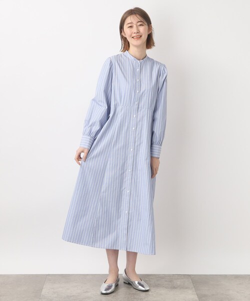 grove（グローブ）の「◆細見えが叶う!ストライプワンピース♪（ワンピース・レディース・ブルー系2/ブルー系7・02/03/01/05/04）」の7枚目の写真