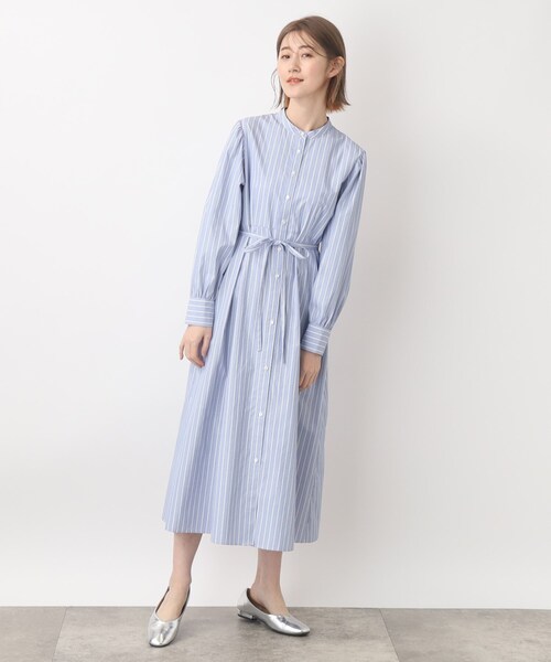 grove（グローブ）の「◆細見えが叶う!ストライプワンピース♪（ワンピース・レディース・ブルー系2/ブルー系7・02/03/01/05/04）」の12枚目の写真