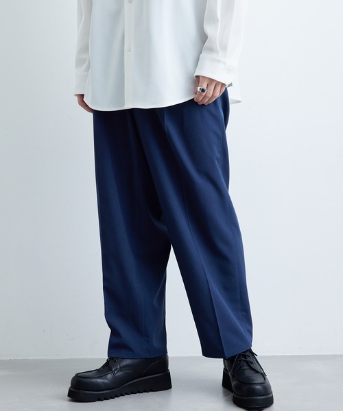 JUNRED（ジュンレッド）の「カチオンリップストップワイドパンツ（その他パンツ・メンズ・ブラック/ネイビー/グレー・M/L/S）」の3枚目の写真