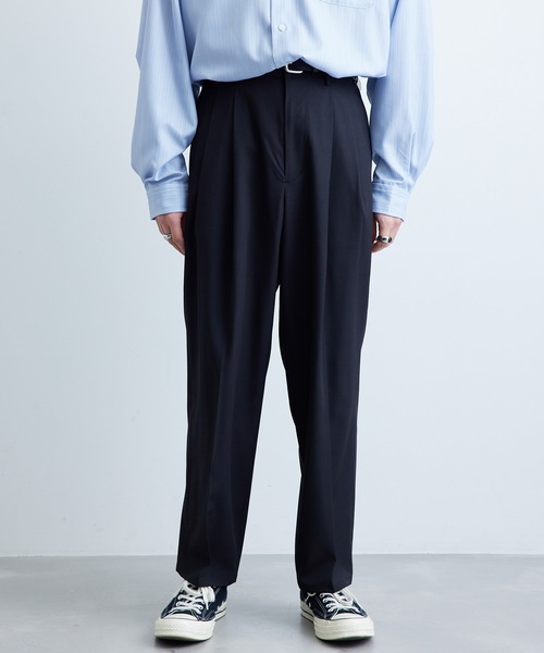 JUNRED（ジュンレッド）の「カチオンリップストップワイドパンツ（その他パンツ・メンズ・ブラック/ネイビー/グレー・M/L/S）」の14枚目の写真