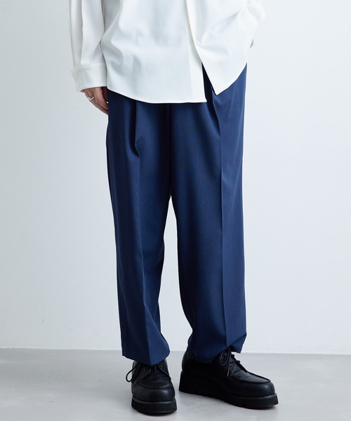 JUNRED（ジュンレッド）の「カチオンリップストップワイドパンツ（その他パンツ・メンズ・ブラック/ネイビー/グレー・M/L/S）」の4枚目の写真