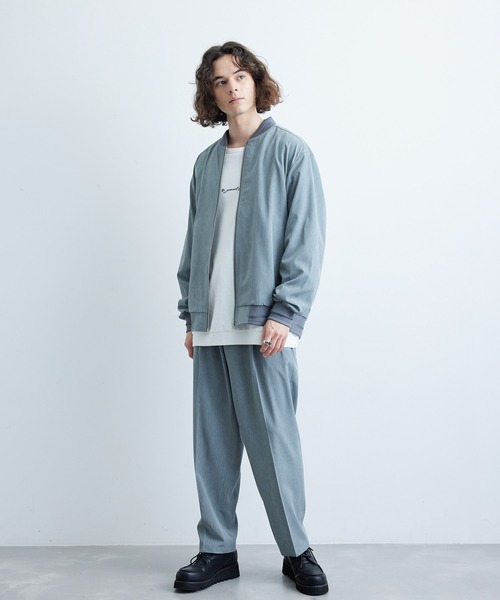 JUNRED（ジュンレッド）の「カチオンリップストップワイドパンツ（その他パンツ・メンズ・ブラック/ネイビー/グレー・M/L/S）」の15枚目の写真