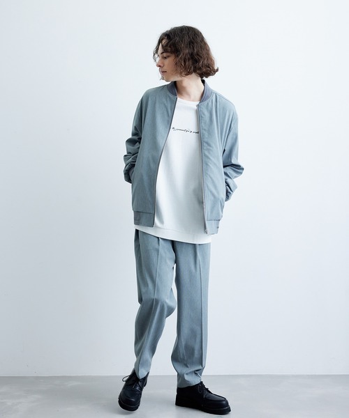 JUNRED（ジュンレッド）の「カチオンリップストップワイドパンツ（その他パンツ・メンズ・ブラック/ネイビー/グレー・M/L/S）」の9枚目の写真