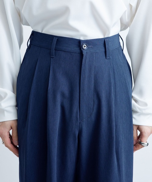 JUNRED（ジュンレッド）の「カチオンリップストップワイドパンツ（その他パンツ・メンズ・ブラック/ネイビー/グレー・M/L/S）」の13枚目の写真