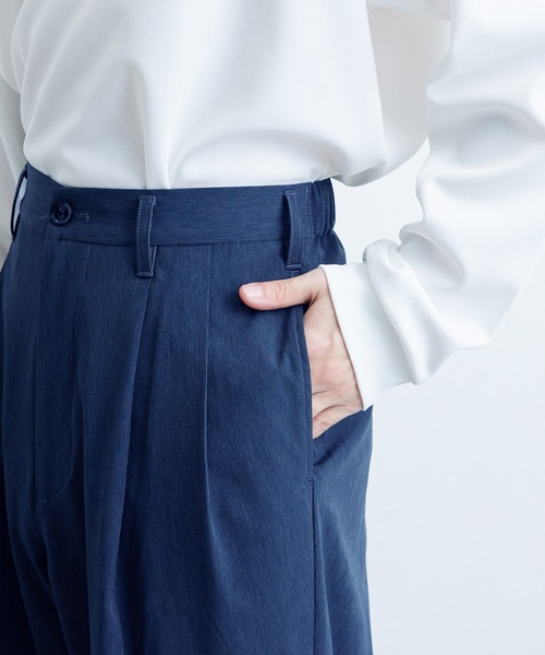 JUNRED（ジュンレッド）の「カチオンリップストップワイドパンツ（その他パンツ・メンズ・ブラック/ネイビー/グレー・M/L/S）」の11枚目の写真