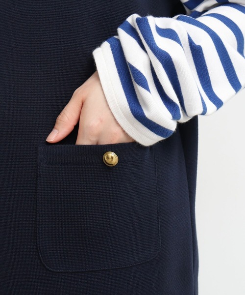 AMBIDEX（アンビデックス）の「スーピマ×AMOSSAミラノリブミニワンピース（ワンピース・レディース・ネイビー/グリーン・FREE）」の18枚目の写真