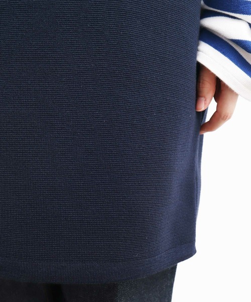 AMBIDEX（アンビデックス）の「スーピマ×AMOSSAミラノリブミニワンピース（ワンピース・レディース・ネイビー/グリーン・FREE）」の19枚目の写真