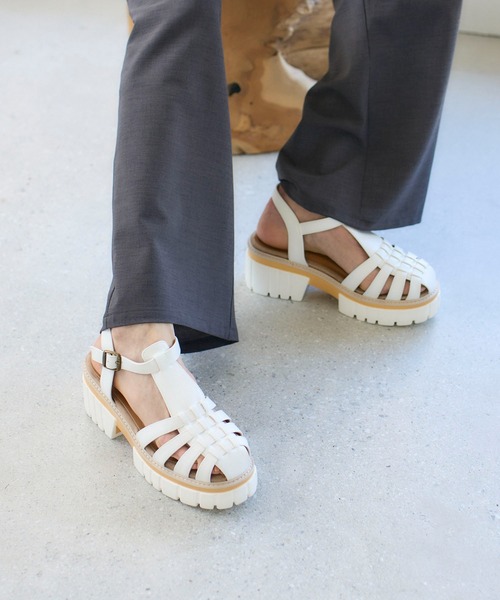 noyau(ノヤウ)の「ボリュームソールグルカサンダル(サンダル・レディース・ダークブラウン/ブラック/ホワイト・L/LL/S/M)」の8枚目の写真