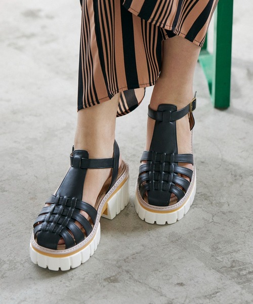 noyau(ノヤウ)の「ボリュームソールグルカサンダル(サンダル・レディース・ダークブラウン/ブラック/ホワイト・L/LL/S/M)」の21枚目の写真