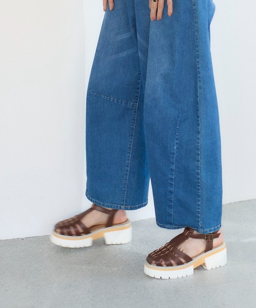 noyau(ノヤウ)の「ボリュームソールグルカサンダル(サンダル・レディース・ダークブラウン/ブラック/ホワイト・L/LL/S/M)」の11枚目の写真