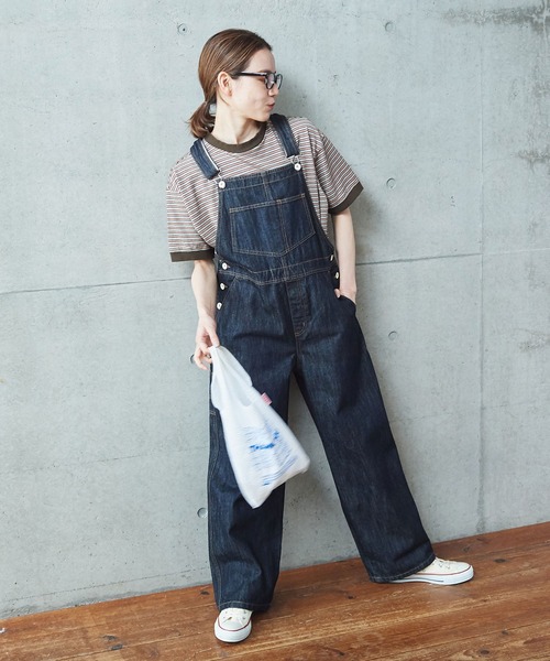 PAR ICI（パーリッシィ）の「タック柄マルチボーダー BIG Tシャツ（Tシャツ/カットソー・レディース・ブラウン/ネイビー・FREE）」の16枚目の写真