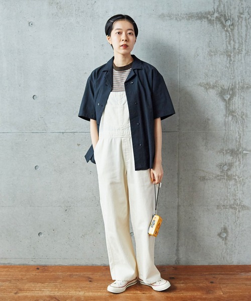 PAR ICI（パーリッシィ）の「タック柄マルチボーダー BIG Tシャツ（Tシャツ/カットソー・レディース・ブラウン/ネイビー・FREE）」の13枚目の写真