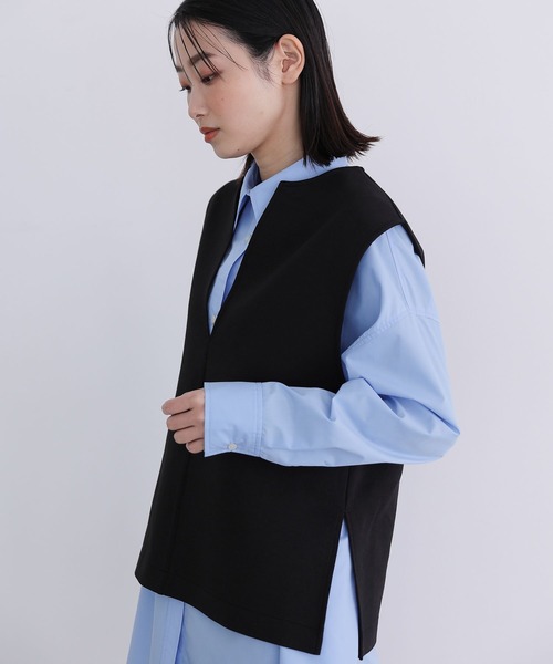 LAKOLE（ラコレ）の「ダンボールVネックベスト[セットアップ対応] / 188379（ベスト・レディース・グレー/ブラック・SMALL/MEDIUM）」の13枚目の写真