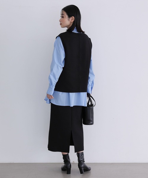 LAKOLE（ラコレ）の「ダンボールVネックベスト[セットアップ対応] / 188379（ベスト・レディース・グレー/ブラック・SMALL/MEDIUM）」の19枚目の写真