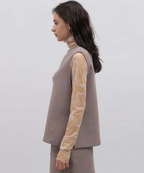 LAKOLE（ラコレ）の「ダンボールVネックベスト[セットアップ対応] / 188379（ベスト・レディース・グレー/ブラック・SMALL/MEDIUM）」の5枚目の写真