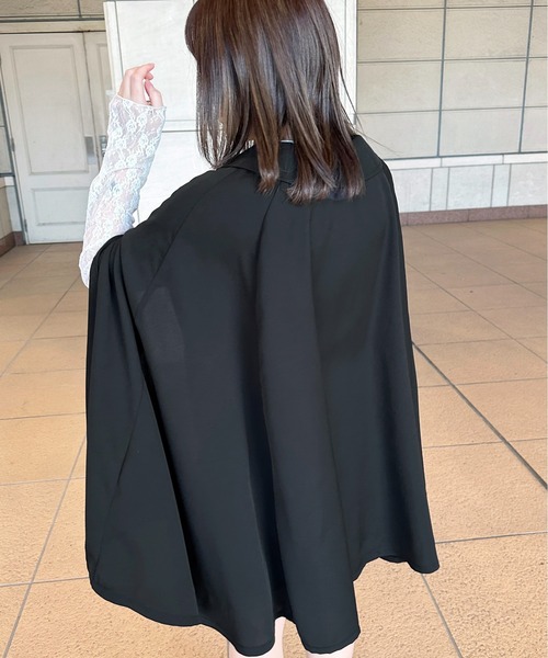 apres jour（アプレジュール）の「ベルト付きケープトレンチコート【ZOZOTOWN限定アイテム】（トレンチコート・レディース・ブラック/アイボリー/ライトブルー/ピンクベージュ・X-LARGE/フリー）」の19枚目の写真