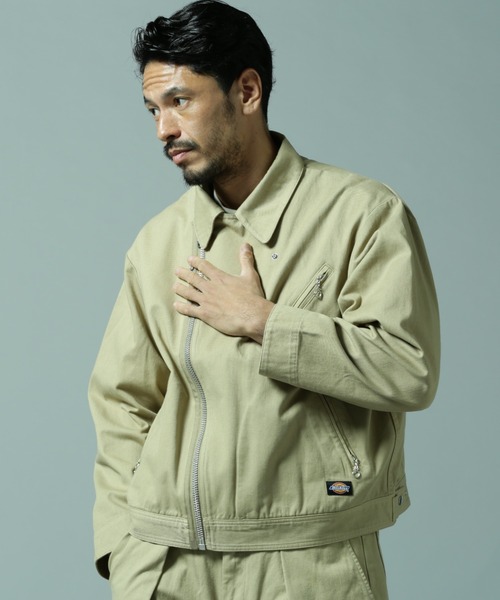 Schott × ディッキーズ　カラツギ　ダブルライダースジャケット xDickies(R)/×ディッキーズ/KATSURAGI RIDERS/カツラギ