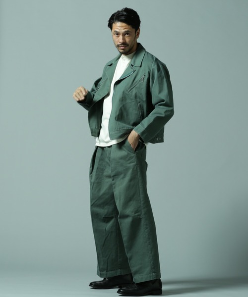 Schott × ディッキーズ　カラツギ　ダブルライダースジャケット schott（ショット）の「SchottxDickies/ショット×ディッキーズ