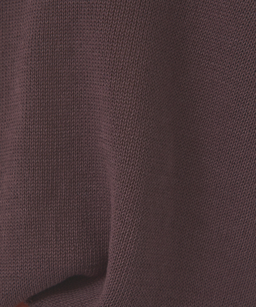 qualite（カリテ）の「ギマコットンボートネックニット（ニット/セーター・レディース・オレンジ/ホワイト/ライトブルー/ダークブラウン・フリー）」の18枚目の写真