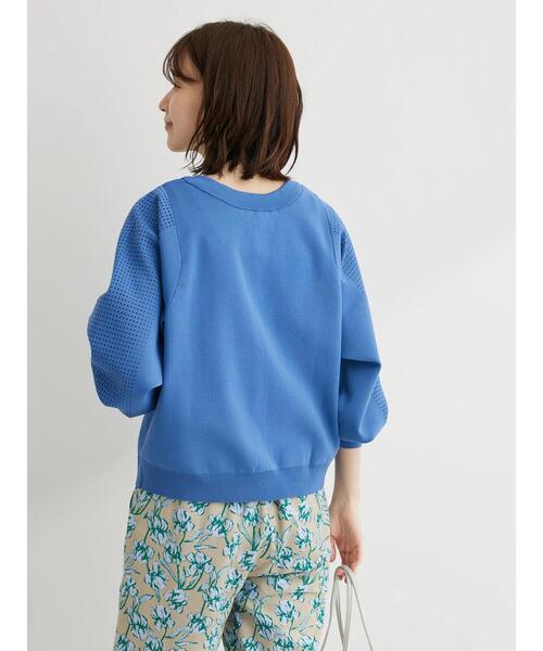 Furryrate（ファーリーレート）の「・furry rate2wayかる~いニットカーデ（カーディガン/ボレロ・レディース・ブルー/オフホワイト/ブラック/ライトグレー・FREE）」の5枚目の写真